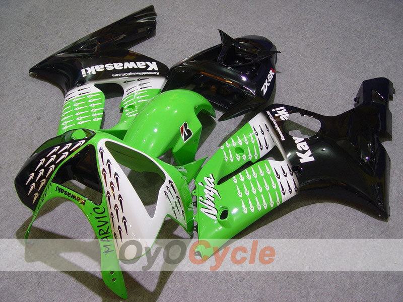 Kit de carenado por inyección para NINJA ZX-6R 03-04 - Verde, Negro - Nakano #OYO87901819 Imagen principal del producto