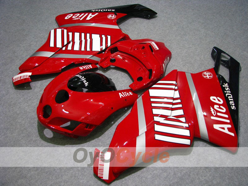 Carenado de inyección para Ducati 749 de 05-06 - Rojo, Negro - Alice #OYO87902149 Imagen principal del producto