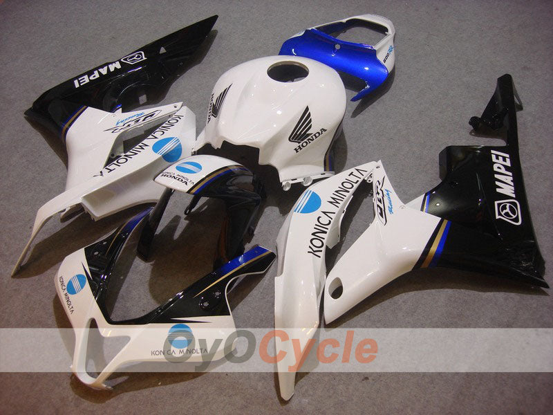 Carenado de inyección para CBR600RR 07-08 - Blanco, Negro - Konica Minolta #OYO87900368 Imagen principal del producto
