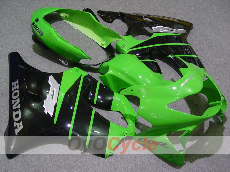 Kit de carenado por inyección para CBR600F4 99-00 - Verde, Negro - Estilo de fábrica #OYO87900128