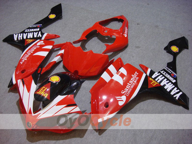 Kit de carenado de inyección para YZF-R1 07-08 - Rojo, Negro - Santander #OYO87900882