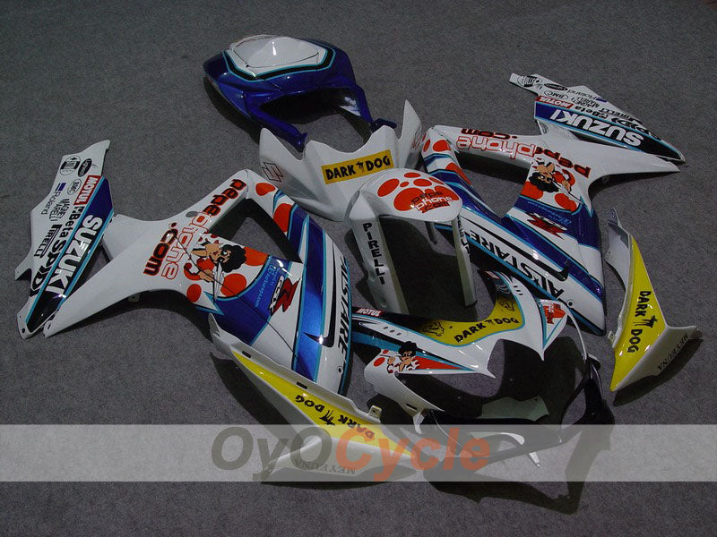 Kit de carenado por inyección para GSX R750 08-10 - Azul, Blanco - Dark Dog #OYO87901393 Imagen principal del producto