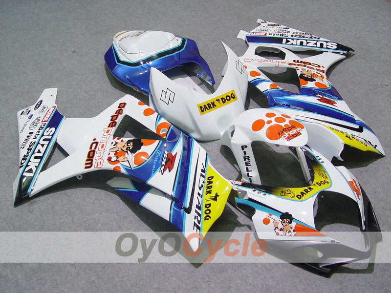 Carenado por inyección para GSX R1000 07-08 - Azul, Blanco - Dark Dog, MOTUL #OYO87902087 Imagen principal del producto