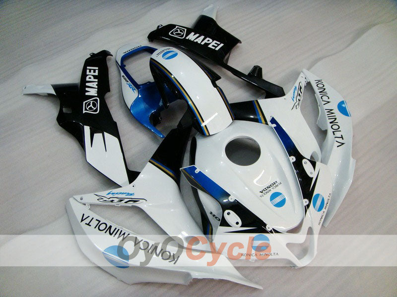 Kit de carenado de inyección para CBR600RR 07-08 - Blanco, Negro - Konica Minolta #OYO87900369