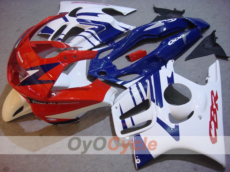 Carenado inyectado para CBR600F3 95-96 - Rojo, Blanco - Estilo de fábrica #OYO87902772 Imagen principal del producto