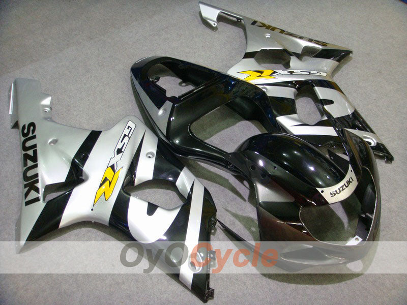 Kit de carenado de inyección para GSX R750 00-03 - Negro, Plata - Estilo de fábrica #OYO87901121 Imagen principal del producto