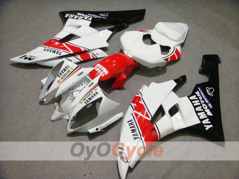 Kit de carenado por inyección para YZF-R6 06-07 - Blanco, Negro - MOTUL #OYO87900938