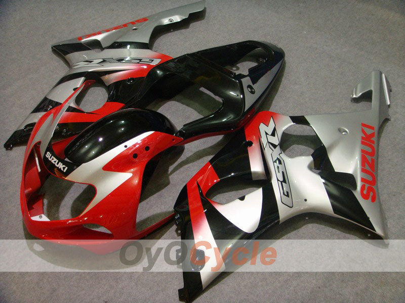 Carenado de inyección para GSX R750 00-03 - Rojo, Plata - Estilo de fábrica #OYO87901104 Imagen principal del producto