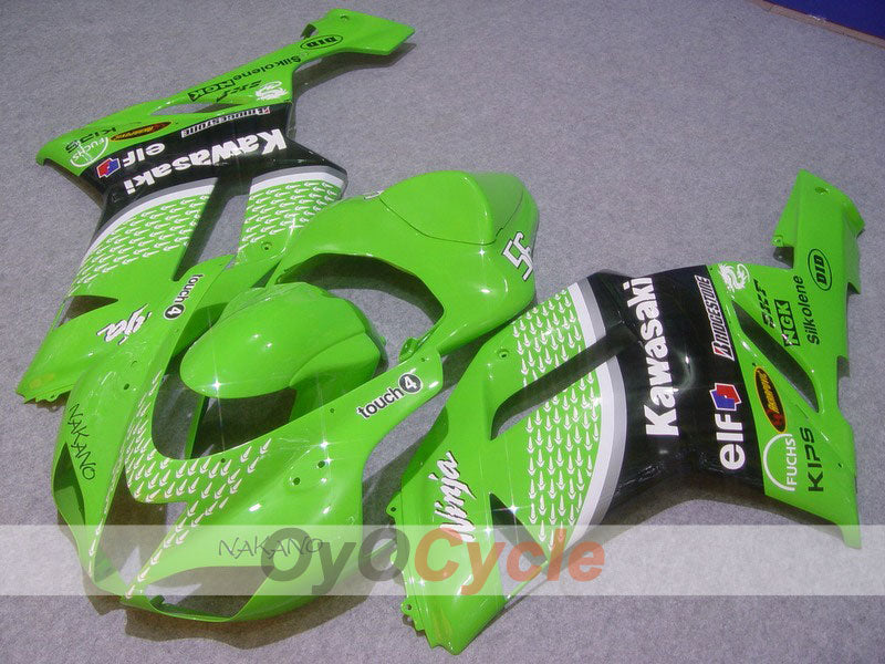 Kit de carenado por inyección para NINJA ZX-6R 07-08 - Verde, Negro - Nakano #OYO87901968 Imagen principal del producto