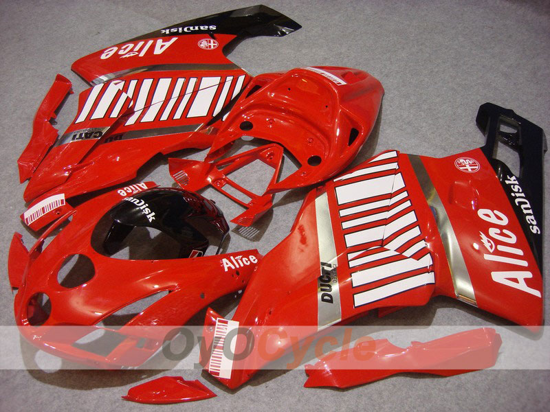 Carenado de inyección para Ducati 749 de 03-04 - Rojo, Negro - Alice #OYO87902106 Imagen principal del producto