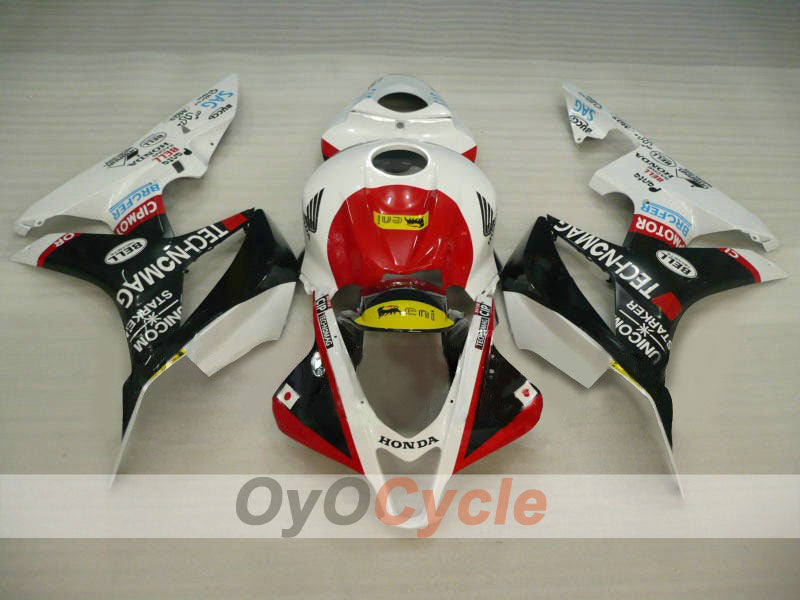 Kit de carenado por inyección para CBR600RR 07-08 - Blanco, Negro - Estilo de fábrica #OYO87900393