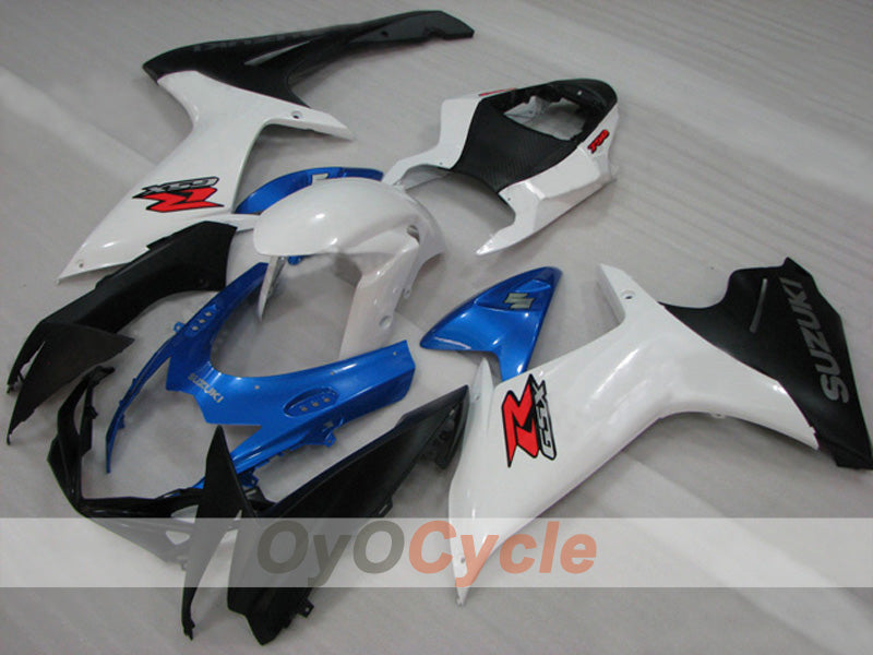 Kit de carenado de inyección para GSX R750 11-26 - Blanco, Negro - Estilo de fábrica #OYO87903193