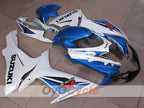 Kit de carenado por inyección para 11-26 GSX R600 - Azul, Blanco, Mate - Estilo de fábrica #OYO87903216