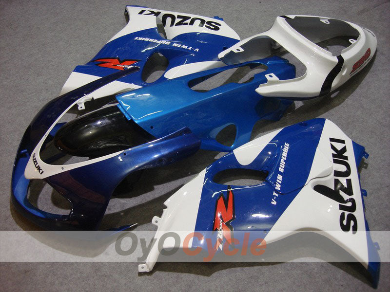 Kit de carenado por inyección para TL1000R 98-03 - Azul, blanco - Estilo de fábrica #OYO87903282