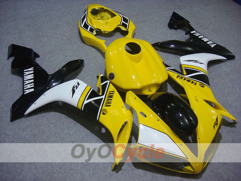 Carenado de inyección para YZF-R1 04-06 - Amarillo, Negro - Estilo de fábrica #OYO87900838