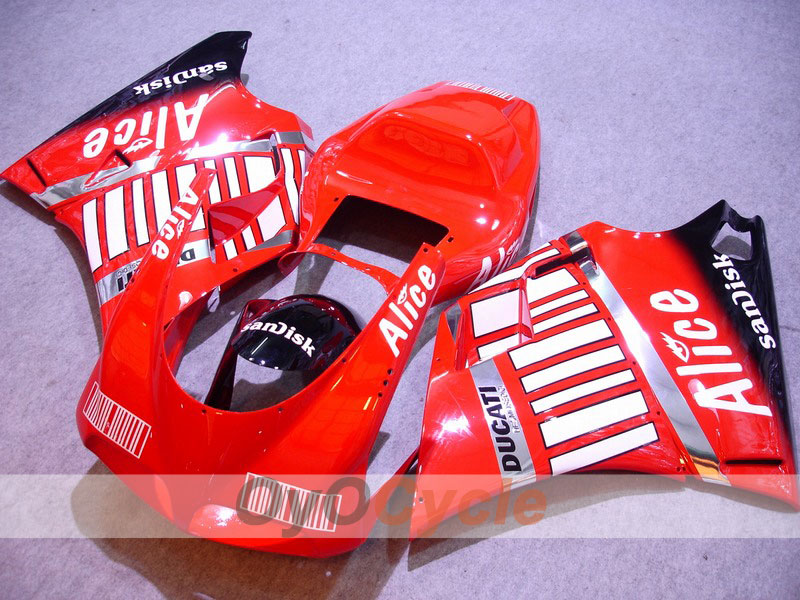 Kit de carenado por inyección para Ducati 998 02-04 - Rojo, Negro - Alice #OYO87902262 Imagen principal del producto