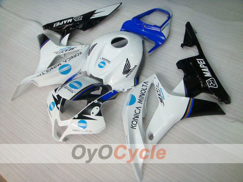 Kit de carenado por inyección para CBR600RR 07-08 - Blanco, Negro - Konica Minolta #OYO87900370 Imagen principal del producto