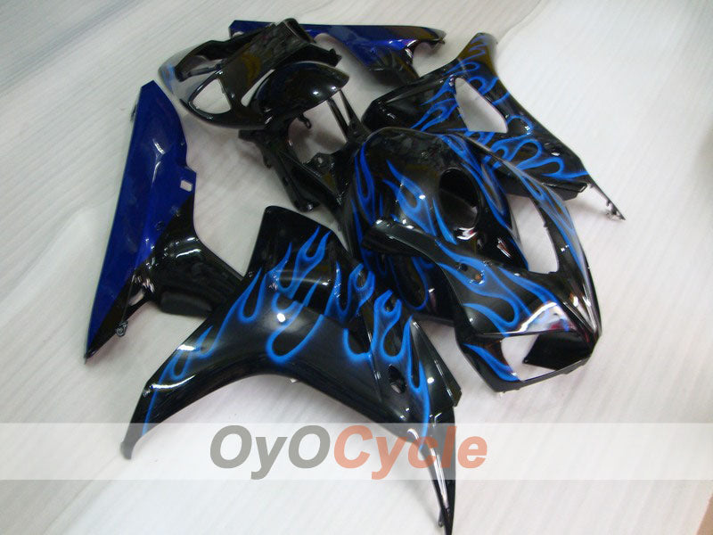 Kit de carenado por inyección para CBR1000RR 06-07 - Azul, Negro - Llama #OYO87900601