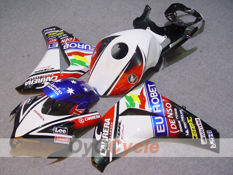 Carenado de inyección para CBR1000RR 08-11 - Blanco, Negro - Eurobet, Lee #OYO87900700 Imagen principal del producto