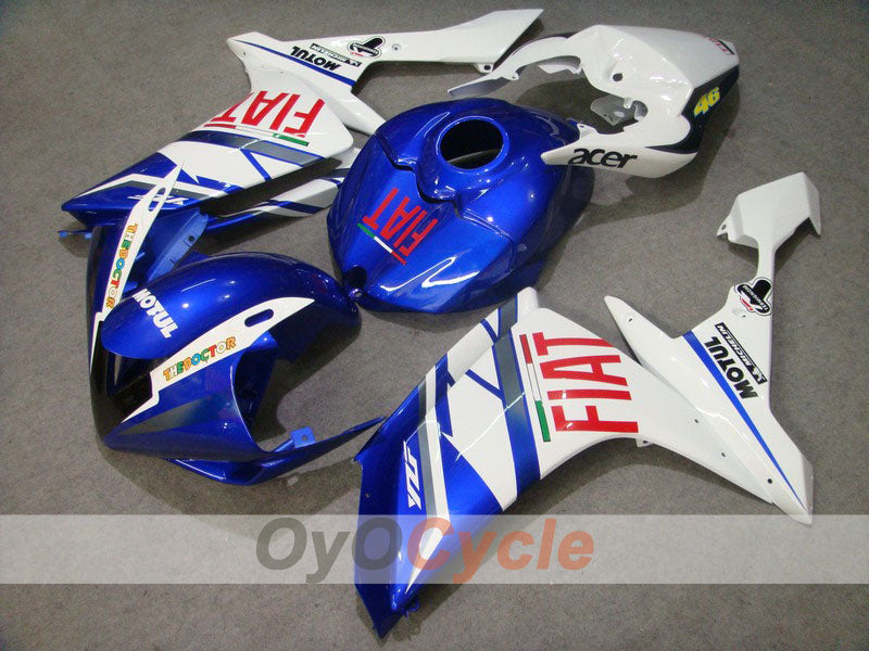 Carenado de inyección para YZF-R1 07-08 - Azul, Blanco - FIAT, MOTUL #OYO87900856 Imagen principal del producto