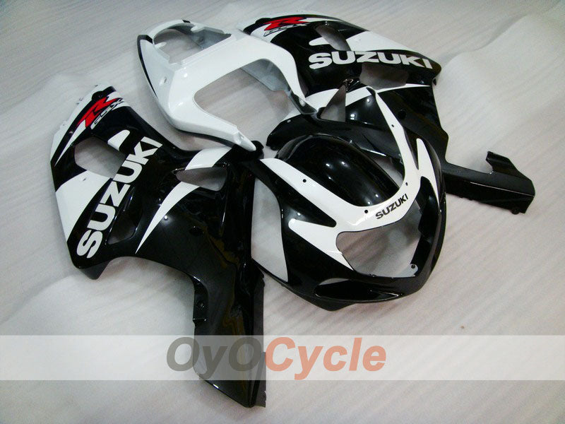 Carenado de inyección para GSX R600 01-03 - Blanco, Negro - Estilo de fábrica #OYO87901132