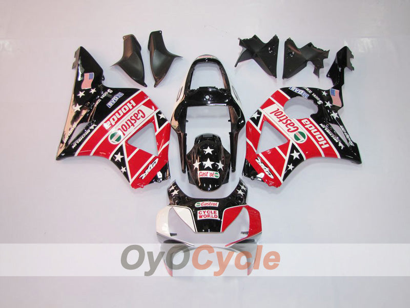 Kit de carenado por inyección para CBR900RR 954 02-03 - Rojo, Negro - Castrol #OYO87902838 Imagen principal del producto