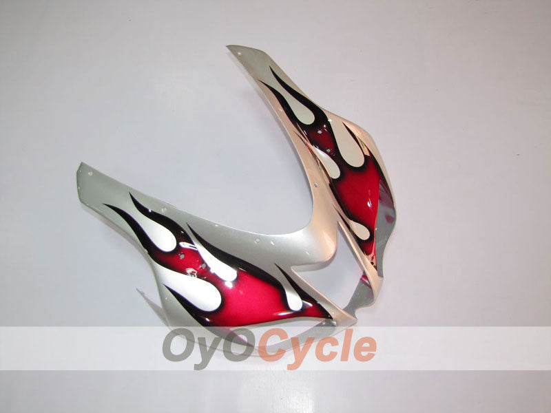 Kit de carenado por inyección para NINJA ZX-6R 07-08 - Rojo, Plata - Llama #OYO87901933