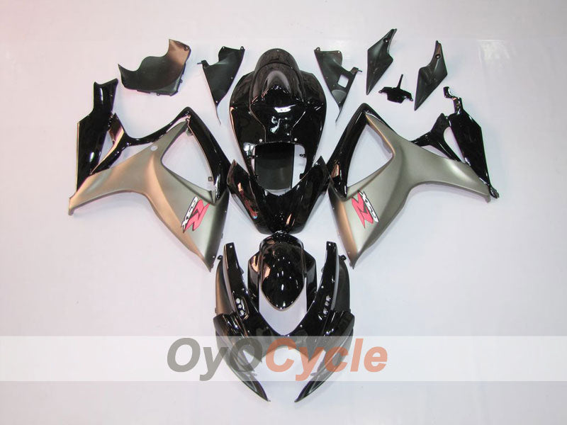 Kit de carenado por inyección para GSX R750 06-07 - Negro, Gris - Estilo de fábrica #OYO87901314