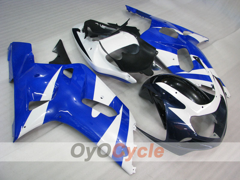 Carenado de inyección para GSX R750 00-03 - Azul, Blanco, Negro - Estilo de fábrica #OYO87905151