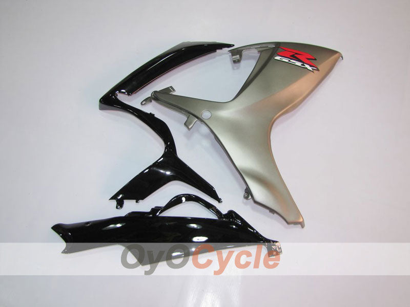 Kit de carenado de inyección para GSX R600 06-07 - Negro, Plateado - Estilo de fábrica #OYO87901531