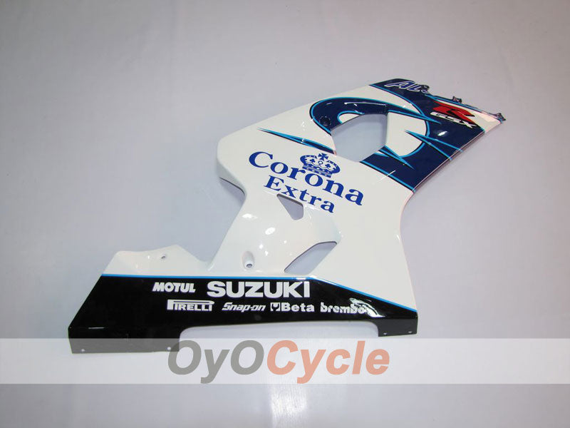 Kit de carenado inyectado para GSXR600 04-05 - Azul, Blanco - Corona, MOTUL #OYO87901156