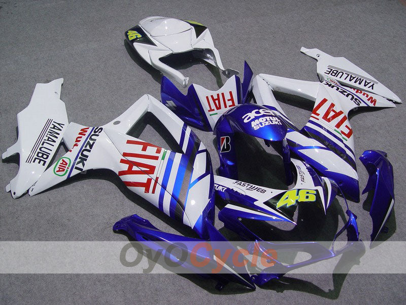 Carenado de inyección para GSX R750 08-10 - Azul, Blanco - FIAT #OYO87901428