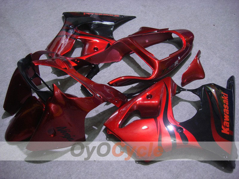 Kit de carenado de inyección para NINJA ZX-6R 00-02 - Rojo, Negro - Llama #OYO87901712 Imagen principal del producto
