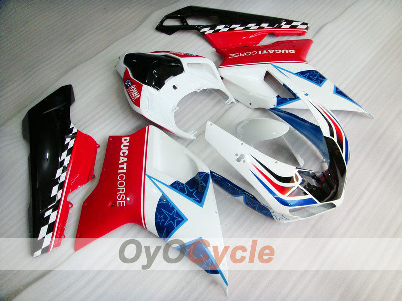 Carenado de inyección para Ducati 848 08-13 - Rojo, Blanco - Xerox #OYO87902255 Imagen principal del producto