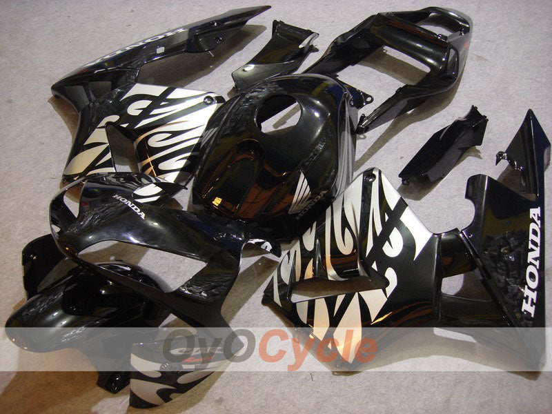 Kit de carenado por inyección para 03-04 CBR600RR - Negro, Plata - Estilo original #OYO87902597 Imagen principal del producto