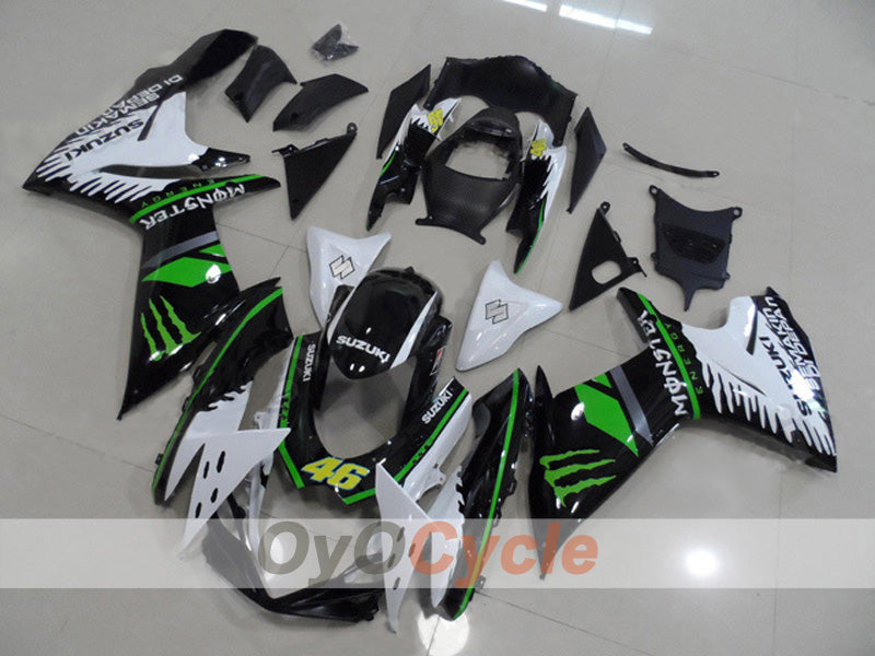 Kit de carenado por inyección para GSX R600 11-26 - Blanco, Negro - Estilo de fábrica #OYO87903235 Imagen principal del producto