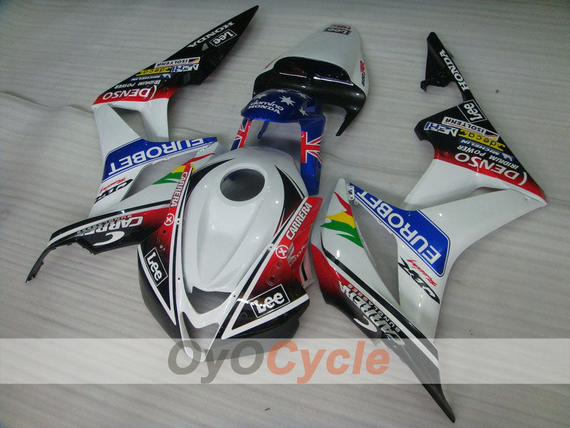 Kit de carenado por inyección para 07-08 CBR600RR - Blanco, Negro - Lee #OYO87900372