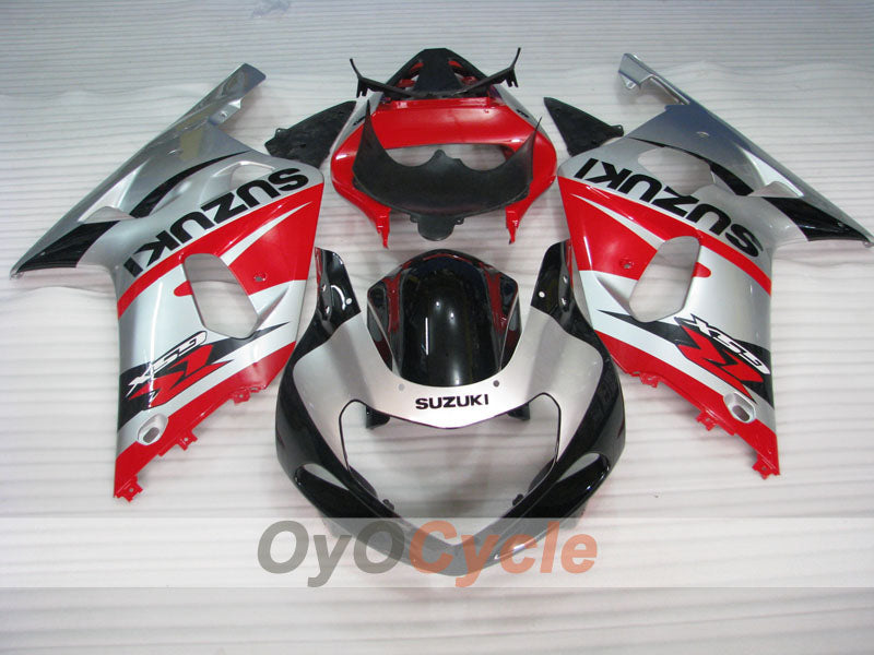 Kit de carenado por inyección para GSX R600 01-03 - Rojo, Plata - Estilo de fábrica #OYO87905084 Imagen secundaria del producto