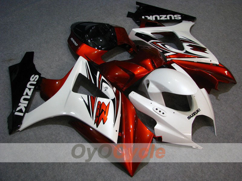 Carenado moldeado por inyección para GSX R1000 07-08 - Blanco, Negro - Estilo de fábrica #OYO87902135 Imagen principal del producto