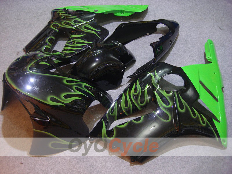 Kit de carenado por inyección para NINJA ZX-12R 02-05 - Verde, Negro - Llama #OYO87903098 Imagen principal del producto