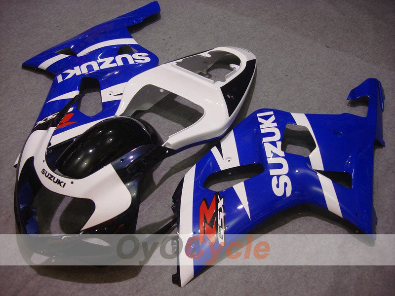 Carenado de inyección para GSX R750 00-03 - Azul, Blanco - Estilo de fábrica #OYO87901126 Imagen principal del producto