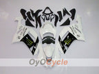 Kit de carenado por inyección para NINJA ZX-6R 07-08 - Blanco, Negro - Monster #OYO87901947