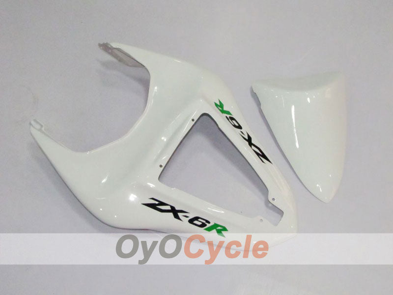 Kit de carenado por inyección para NINJA ZX-6R 07-08 - Blanco, Negro - Monster #OYO87901947