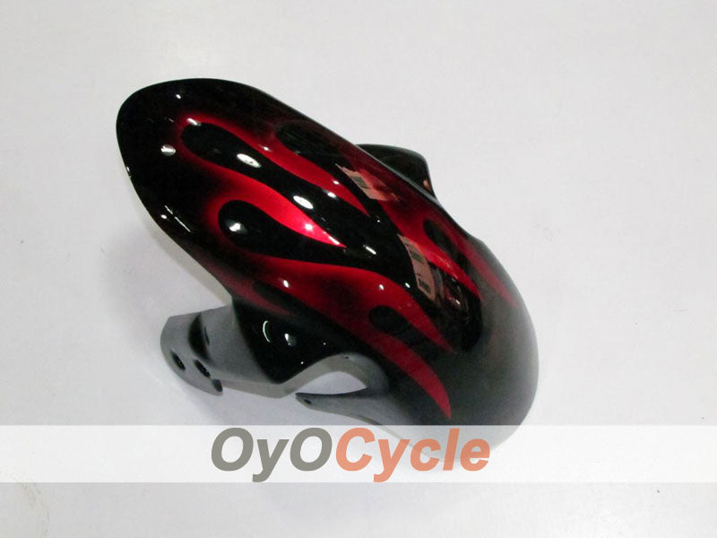 Kit de carenado de inyección para GSX R750 08-10 - Rojo, Negro - Llama #OYO87901432
