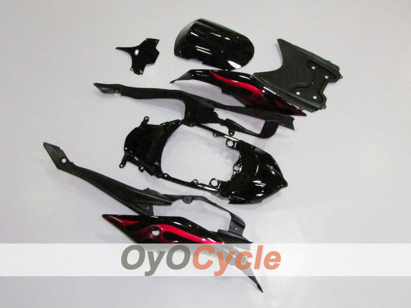 Kit de carenado de inyección para GSX R750 08-10 - Rojo, Negro - Llama #OYO87901432