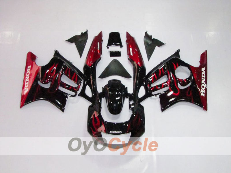 Kit de carenado por inyección para CBR600F3 97-98 - Rojo, Negro - Llama #OYO87902855 Imagen principal del producto