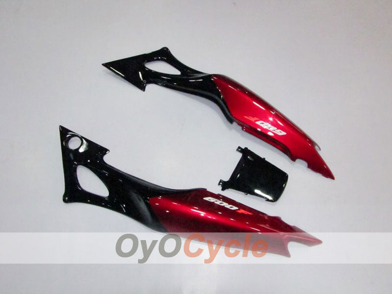 Kit de carenado por inyección para CBR600F3 97-98 - Rojo, Negro - Llama #OYO87902855