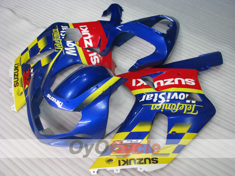 Carenado inyectado para GSX R600 01-03 - Amarillo, Azul - Movistar #OYO87901060 Imagen principal del producto