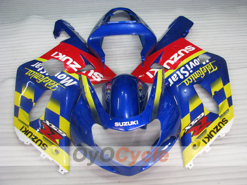 Kit de carenado de inyección para GSX R1000 00-02 - Azul - Movistar #OYO87905227