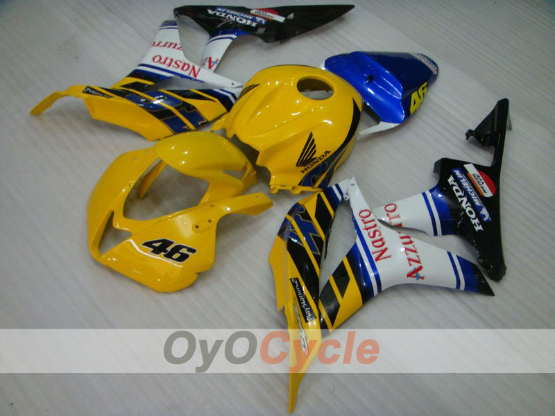 Kit de carenado por inyección para CBR600RR 07-08 - Amarillo, Negro - Nastro Azzurro #OYO87900377 Imagen principal del producto